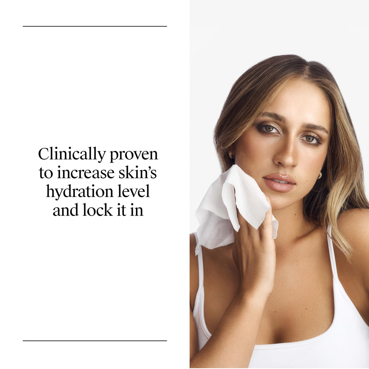 neutrogena wipe removing eye makeup demonstrating gentle effectiveness