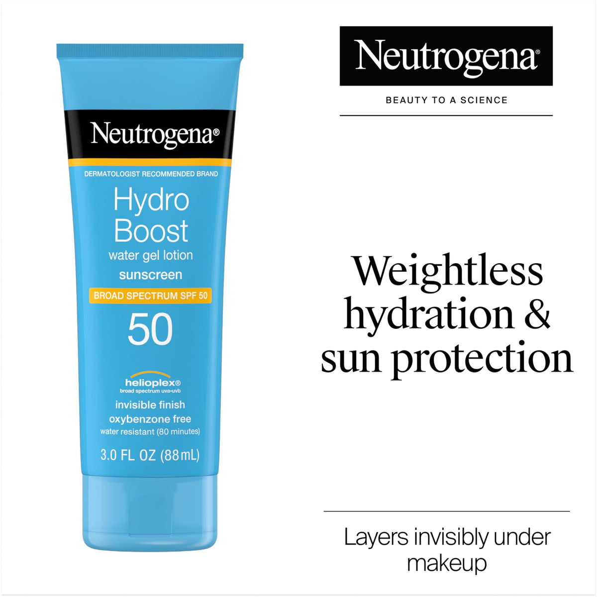Neutrogena close up of water gel texture absorbing quickly and hydrating