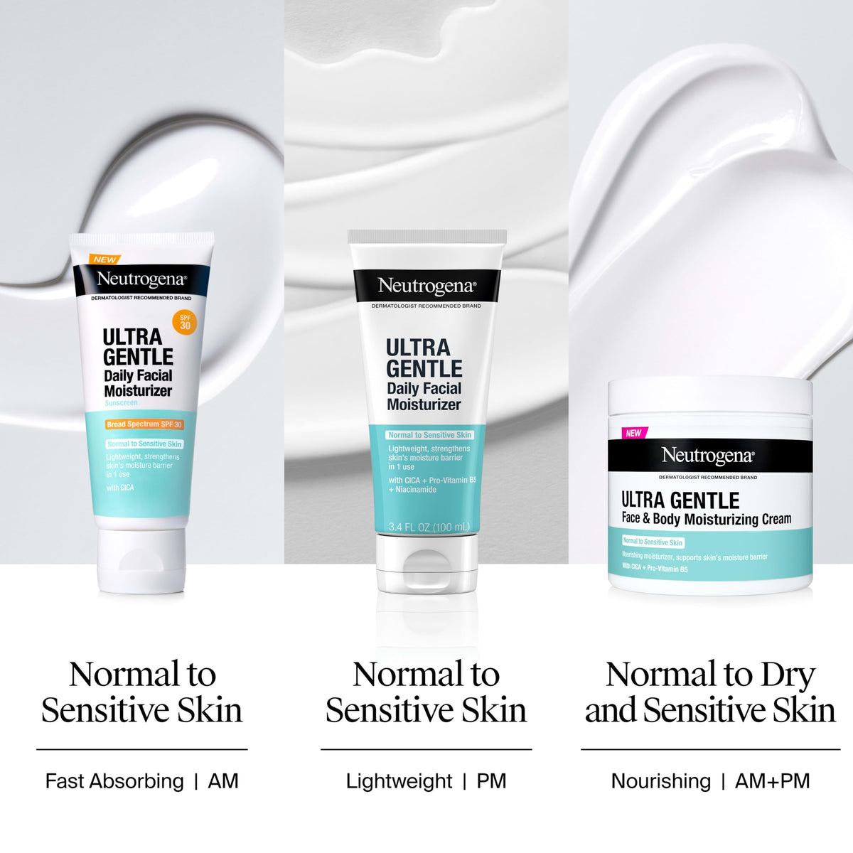 Neutrogena CICA ingredient visual emphasizing soothing benefits