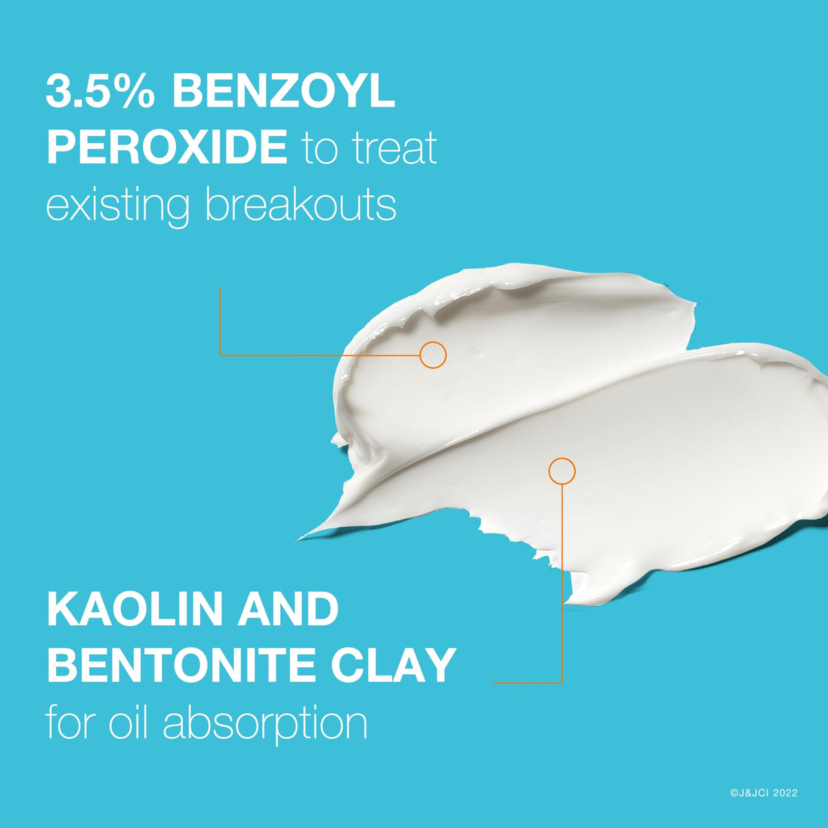 Neutrogena kaolin and bentonite clays representing oil absorption benefits