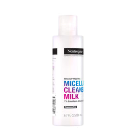Neutrogena label close-up showing ingredient list for transparent formulation