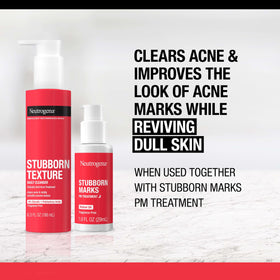 Neutrogena ingredients label view showing acid complex and transparency benefit