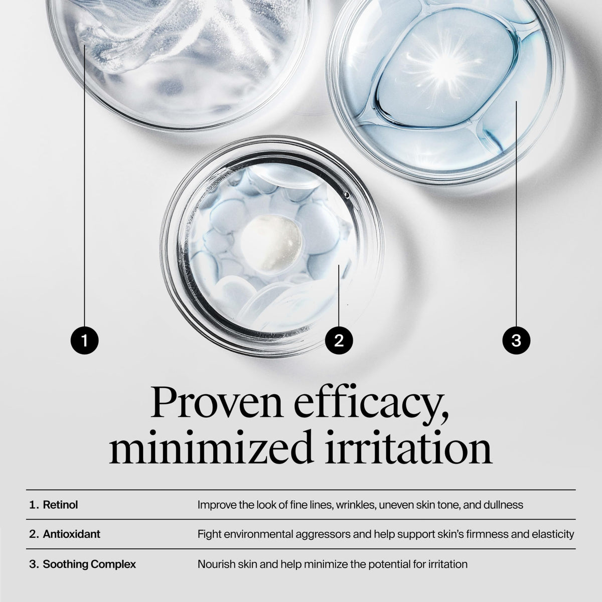Neutrogena ingredient label close-up showing retinol and antioxidant benefits