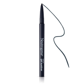 Neutrogena Intense Gel Eyeliner applied on eyelid demonstrating precise line and longwear benefit