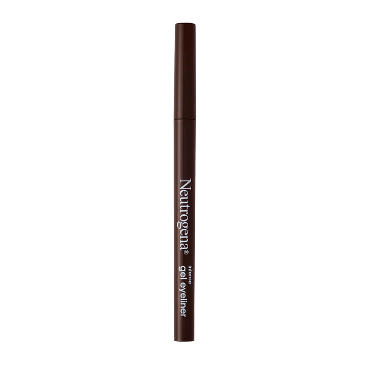 Neutrogena gel eyeliner front packaging showing compact pencil and shade for easy identification