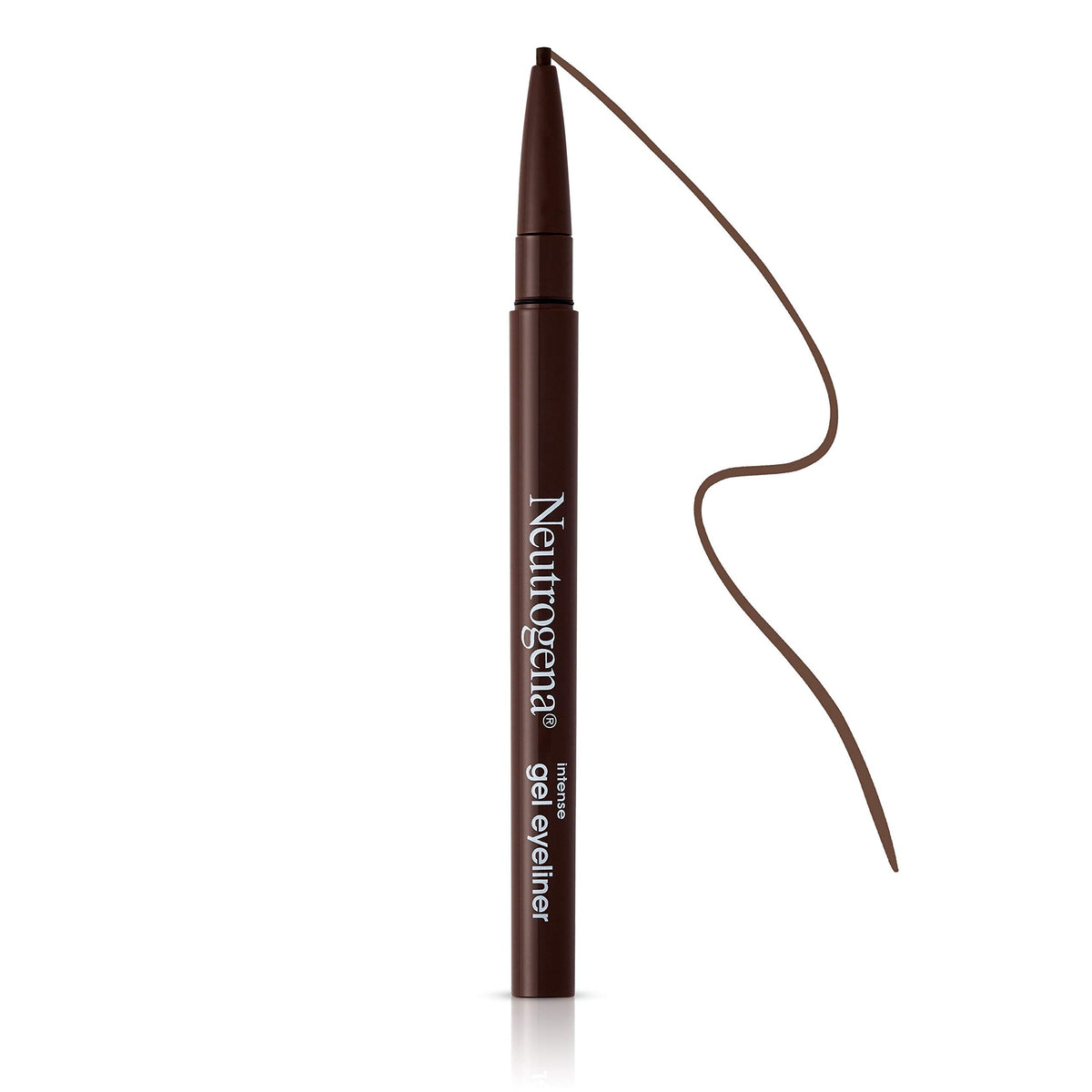 Neutrogena eyeliner next to vitamin E capsule suggesting conditioning antioxidant benefit