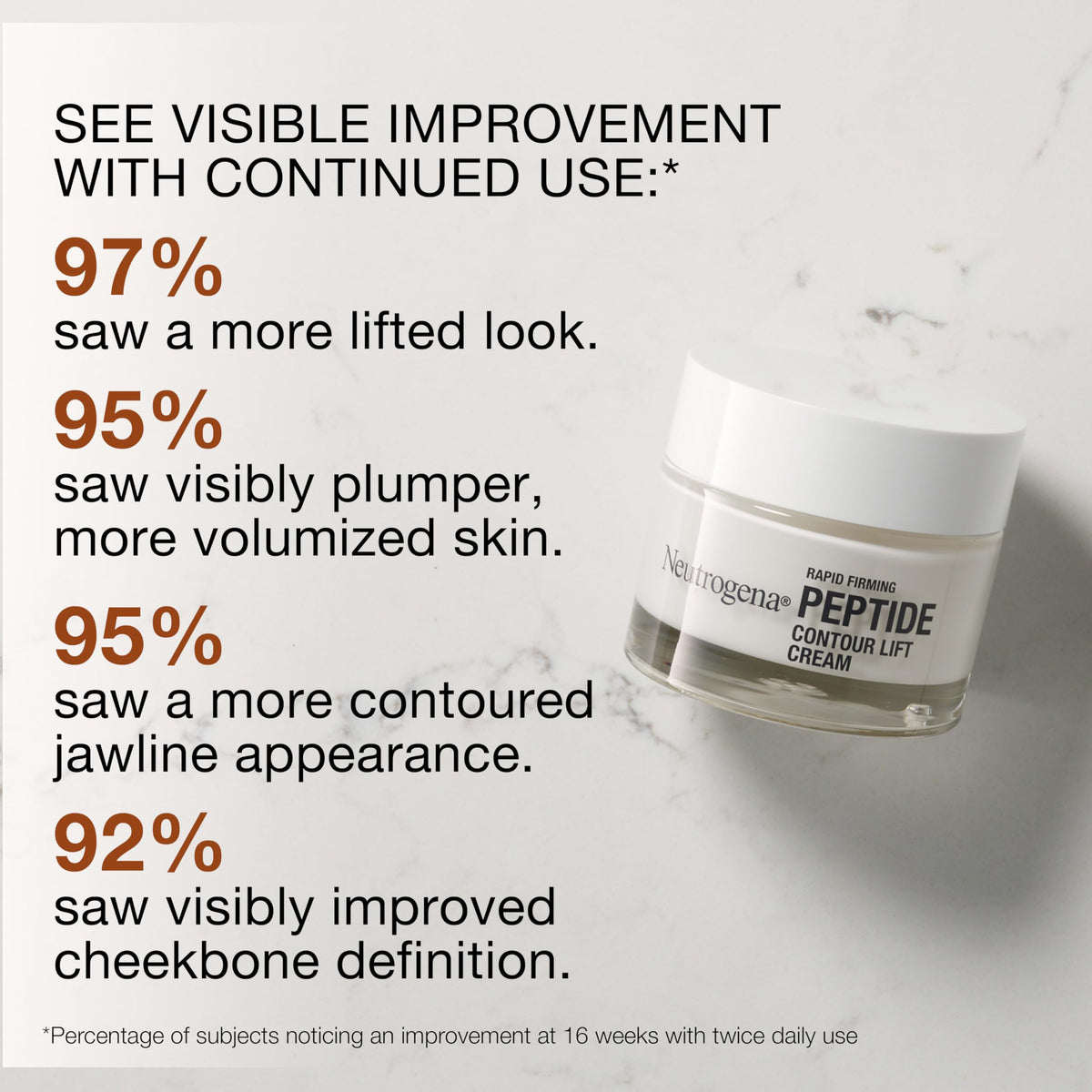 Neutrogena jar open with cream to show moisturizing, lightweight finish