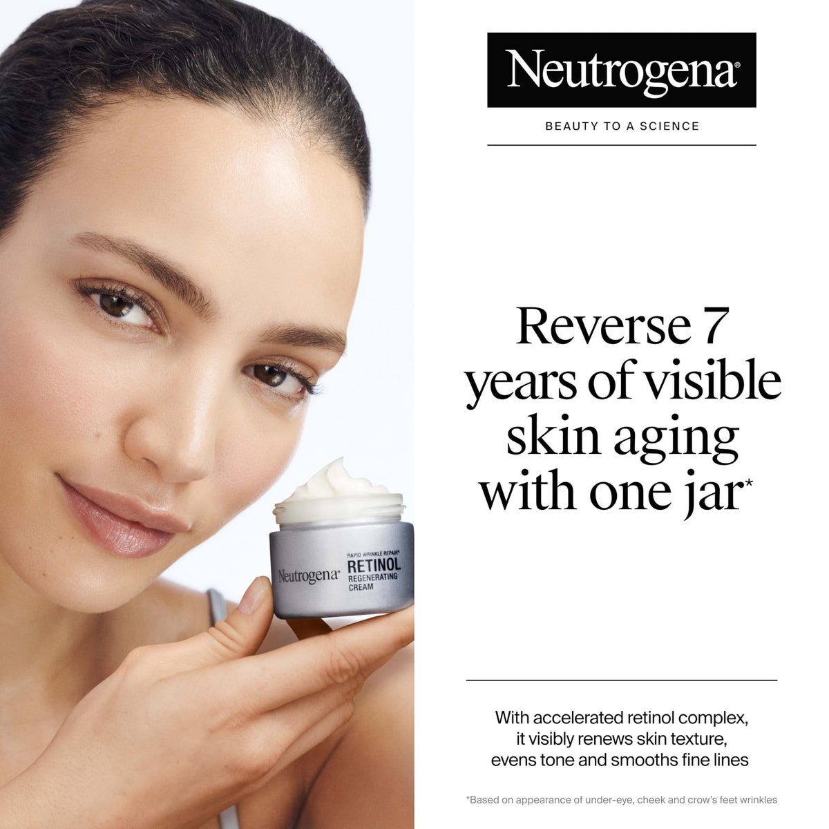 Neutrogena cream open showing smooth texture and hydration benefit