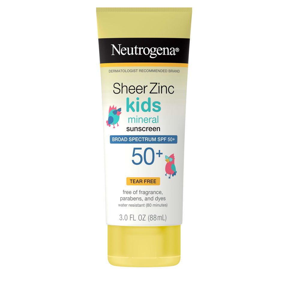 Neutrogena front packaging showing SPF 50 benefits and travel size