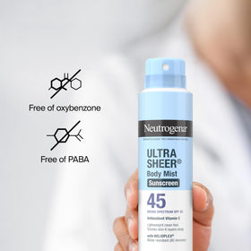 Neutrogena product label highlighting active ingredients and transparency benefit