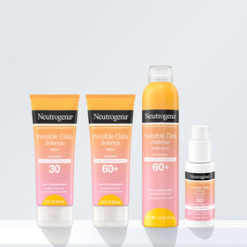 Neutrogena label close-up highlighting SPF 60+ and oxybenzone-free benefit