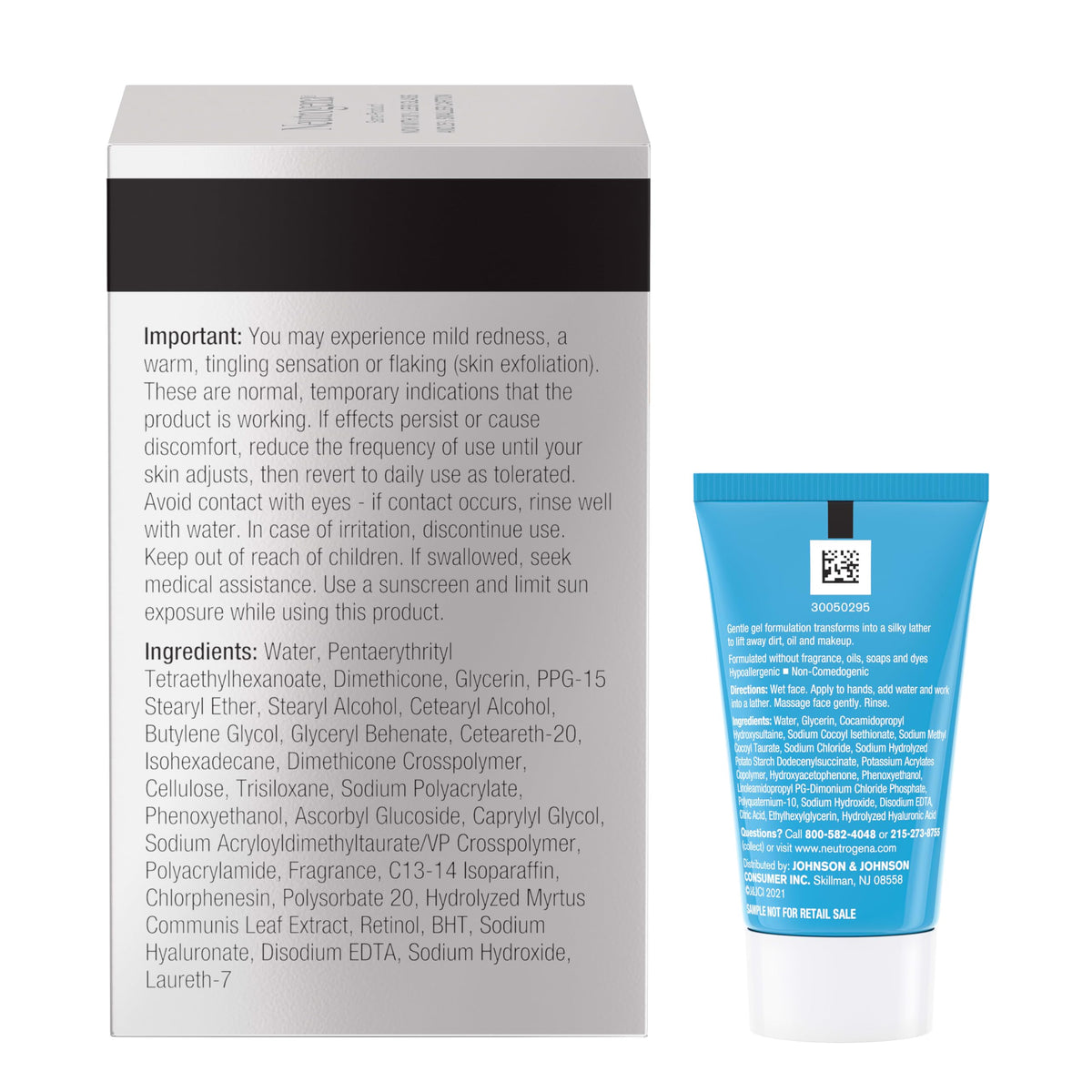 Neutrogena moisturizer on bathroom counter in daily routine scene