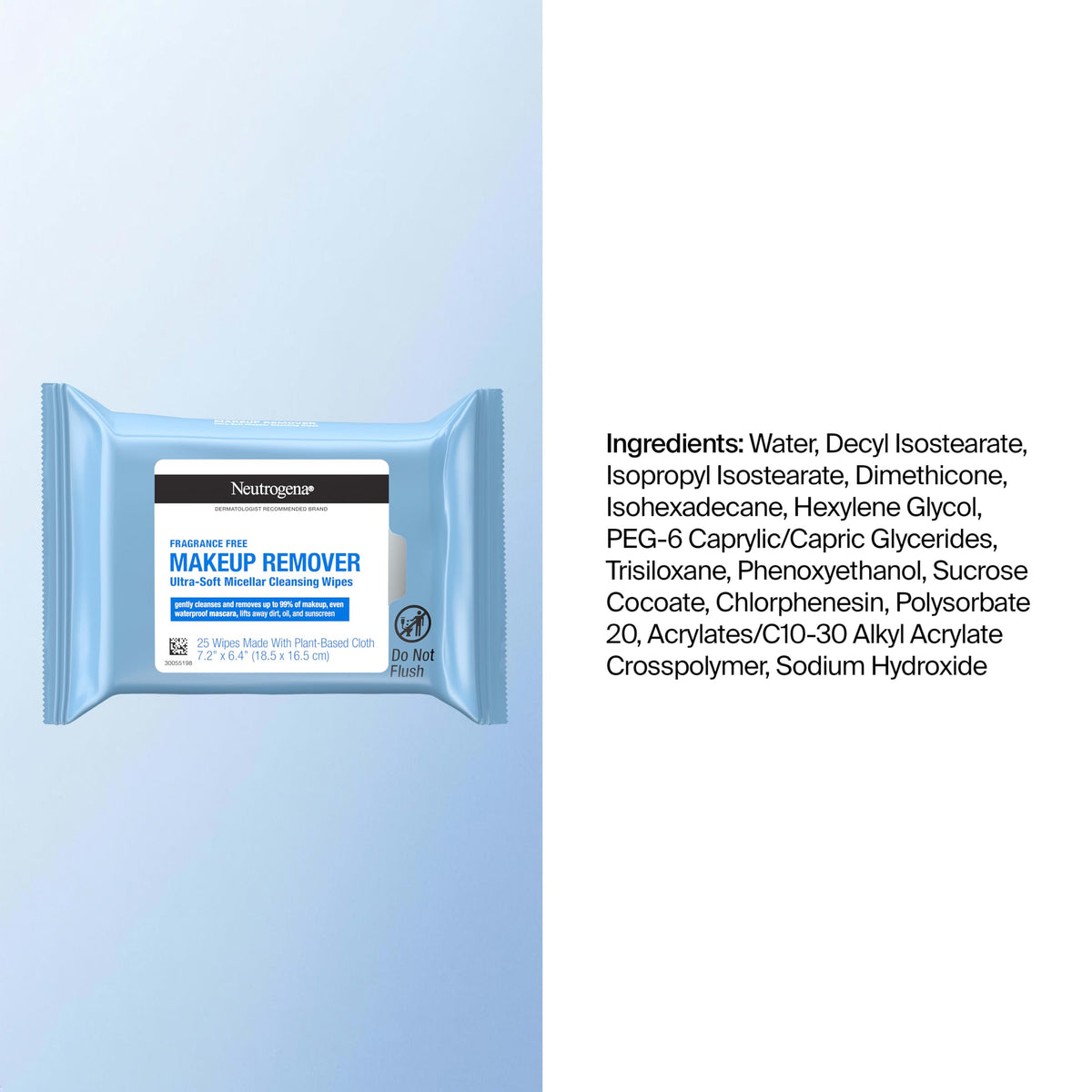 Neutrogena wipes on bathroom counter as part of a daily routine