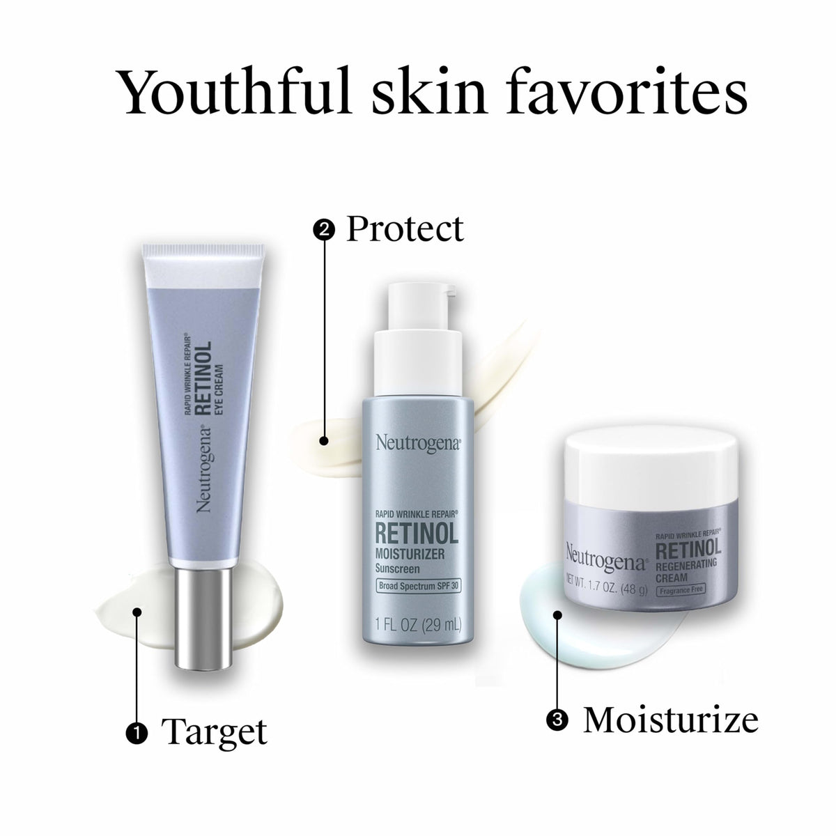 Neutrogena on a styled bathroom shelf suggesting daily skincare ritual