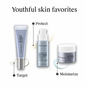 Neutrogena on a styled bathroom shelf suggesting daily skincare ritual