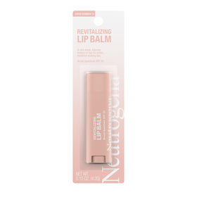 Neutrogena lip balm applied on lips demonstrating sheer shimmer and natural tint