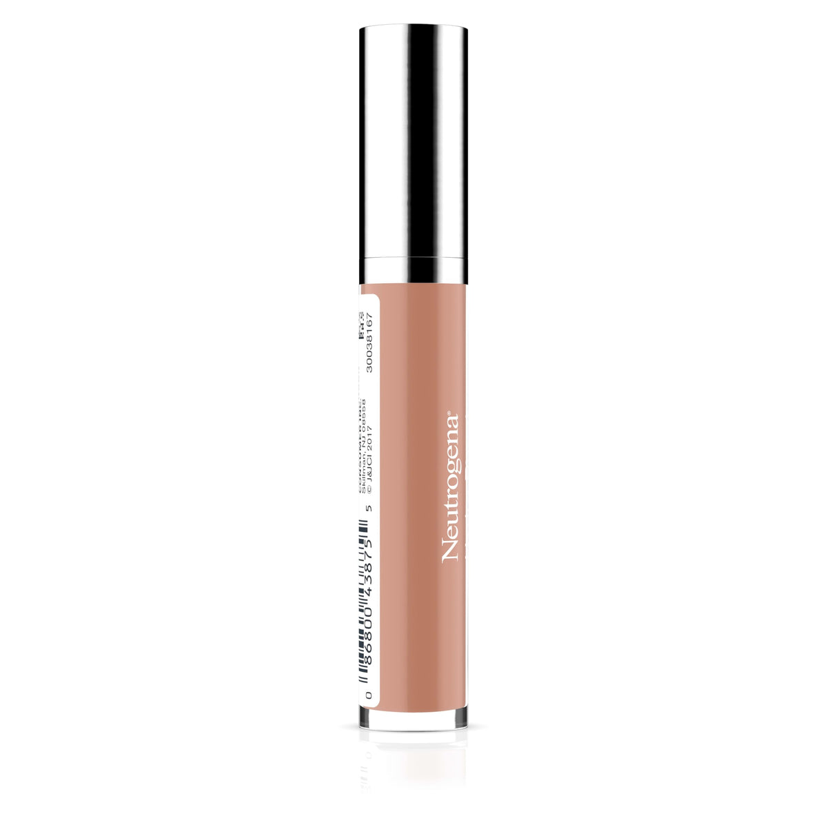 Neutrogena gloss worn by model showcasing hydrated, glossy smile