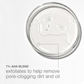 Neutrogena liquid texture being poured to show lightweight absorption benefit