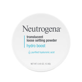 Neutrogena translucent loose powder front packaging showing product benefits