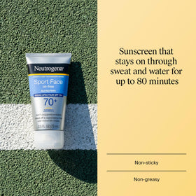 Neutrogena close-up of lotion texture showing fast-absorbing, non-greasy finish