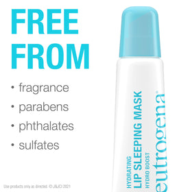 Neutrogena lip mask thick texture spread illustrating long-lasting overnight conditioning