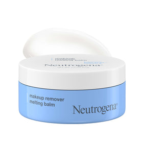 Neutrogena melting balm front jar shows compact travel-ready cleansing
