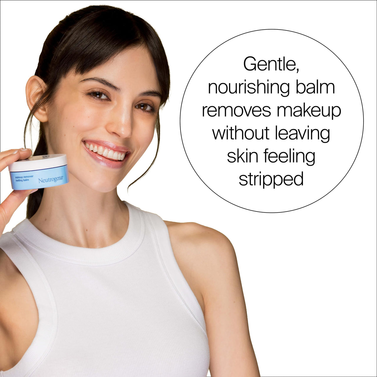 Neutrogena balm label close-up shows vitamin E and fragrance-free benefit