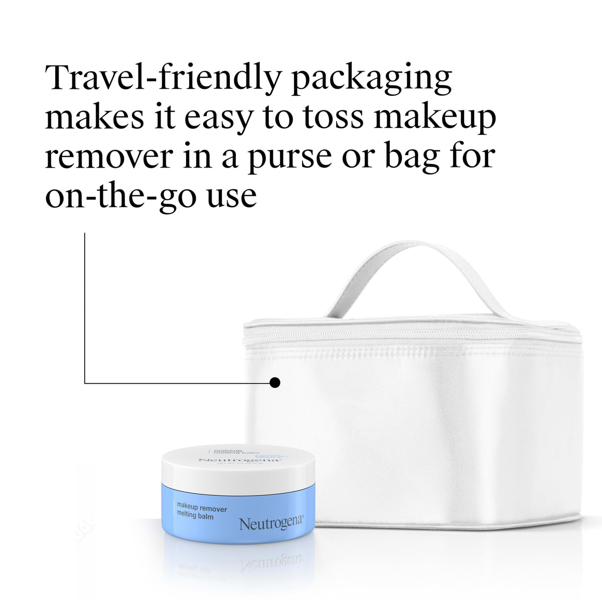 Neutrogena balm dissolving lipstick on lips for effortless wipe-off