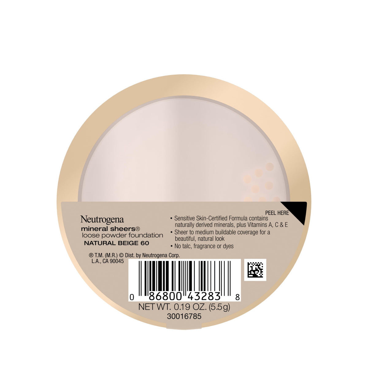 neutrogena split-face before and after demonstrating reduced redness and even tone