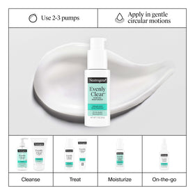 Neutrogena in a bathroom morning routine setting showing easy layering benefit