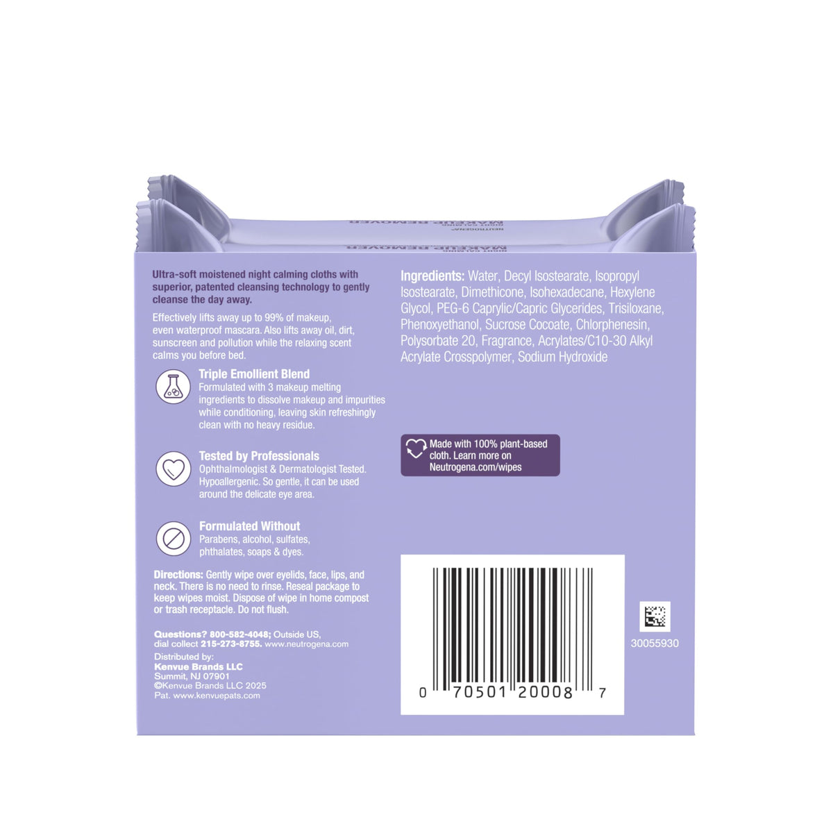 Neutrogena wipes on bathroom nightstand suggesting calming bedtime cleansing routine