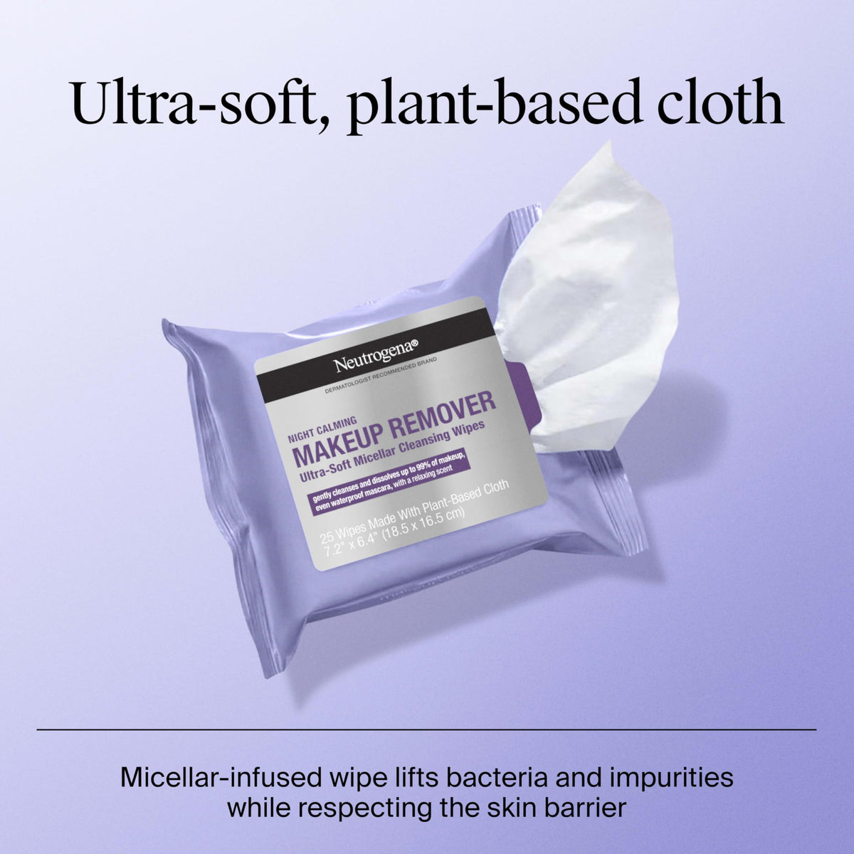 Neutrogena twin pack laid flat showing two 25-count tubs for long-lasting supply