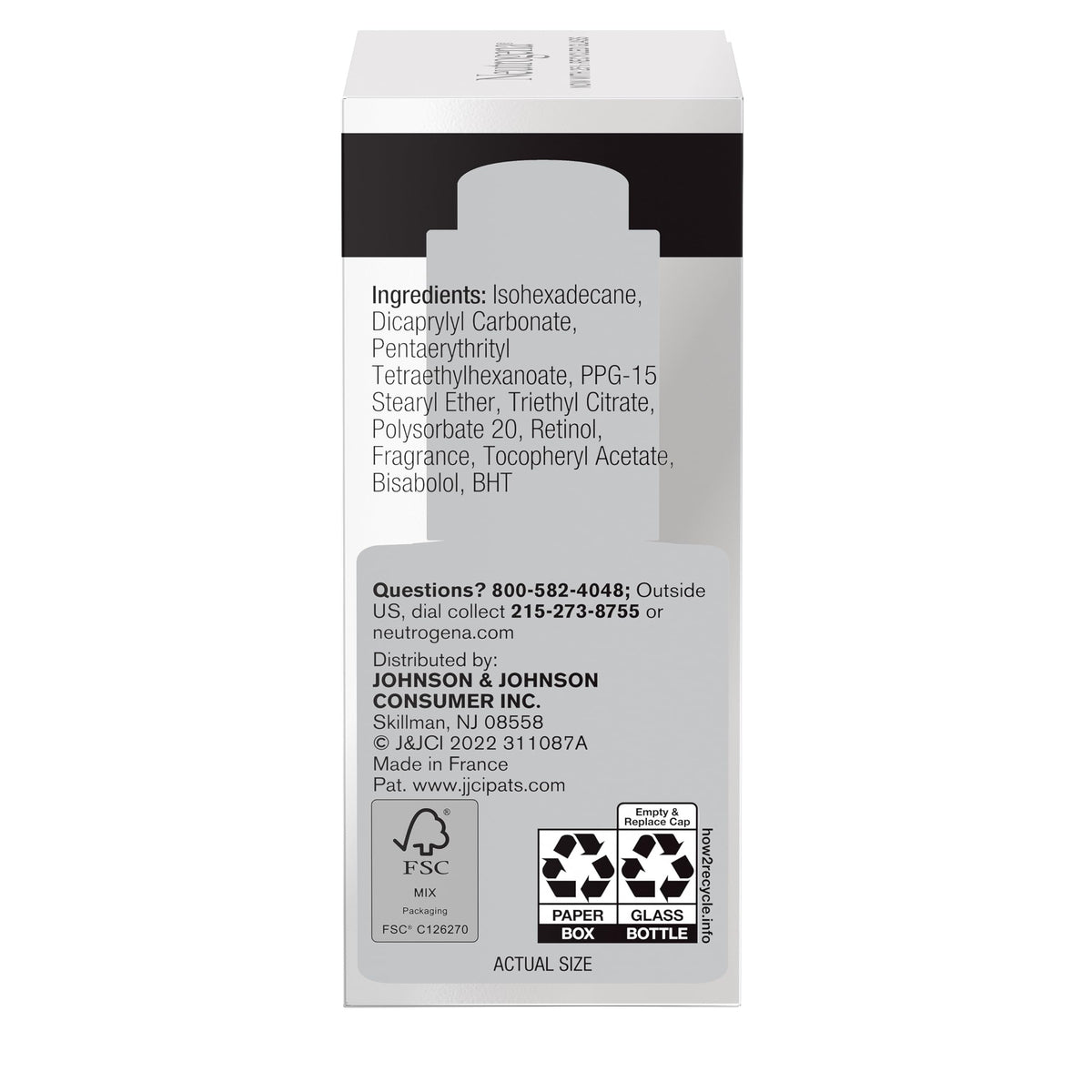 Neutrogena retinol oil staged on bathroom counter illustrating nightly skincare ritual benefit