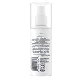 Neutrogena on vanity at night showing setting spray in beauty routine