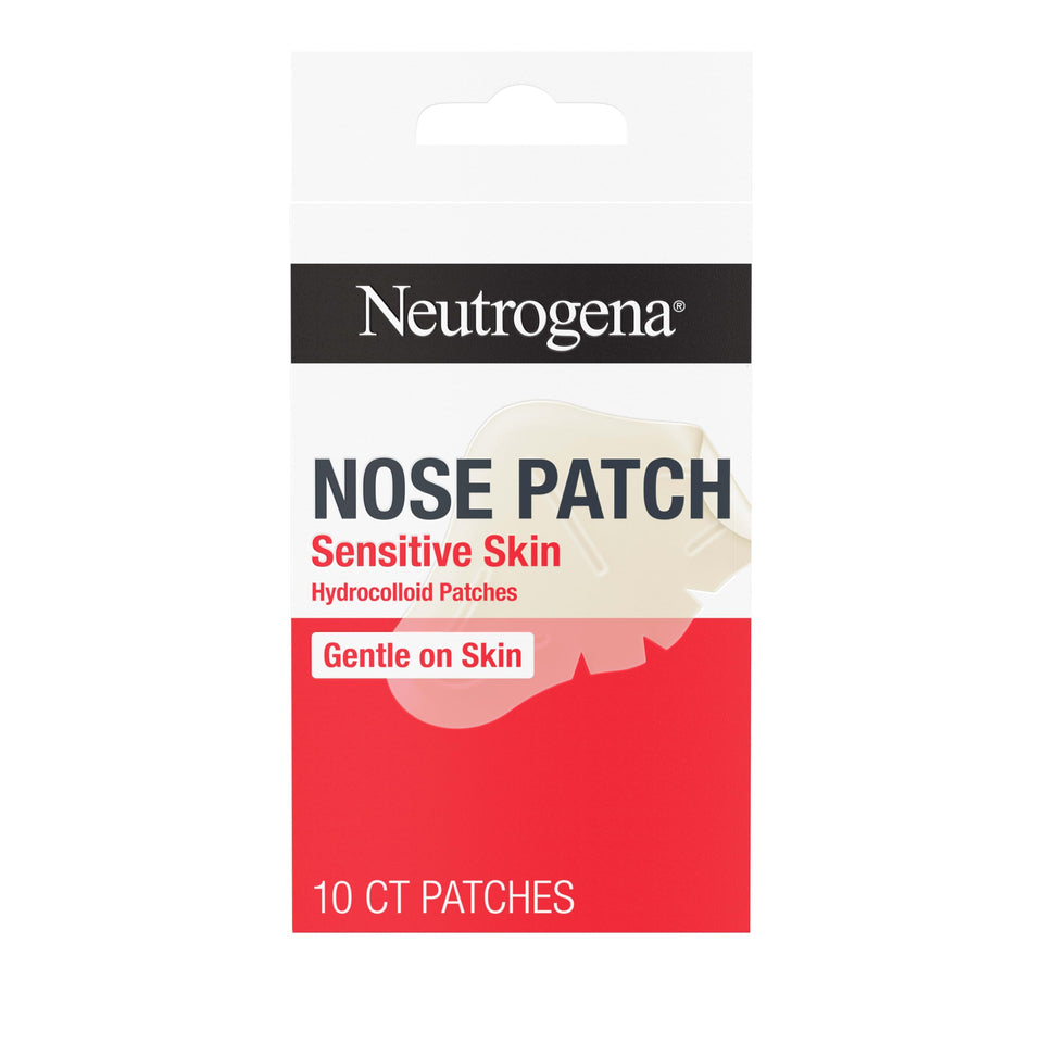 neutrogena front packaging showing 10-count nose patches and benefits