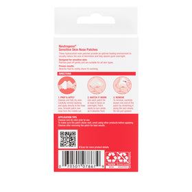 neutrogena patch on nose at night in bedroom setting for overnight wear