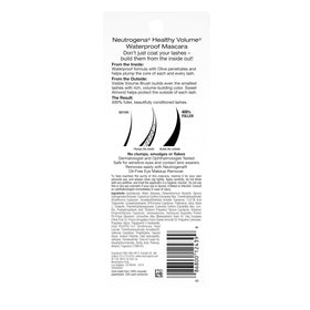 Neutrogena packaging label close-up highlighting waterproof and ophthalmologist-tested claims