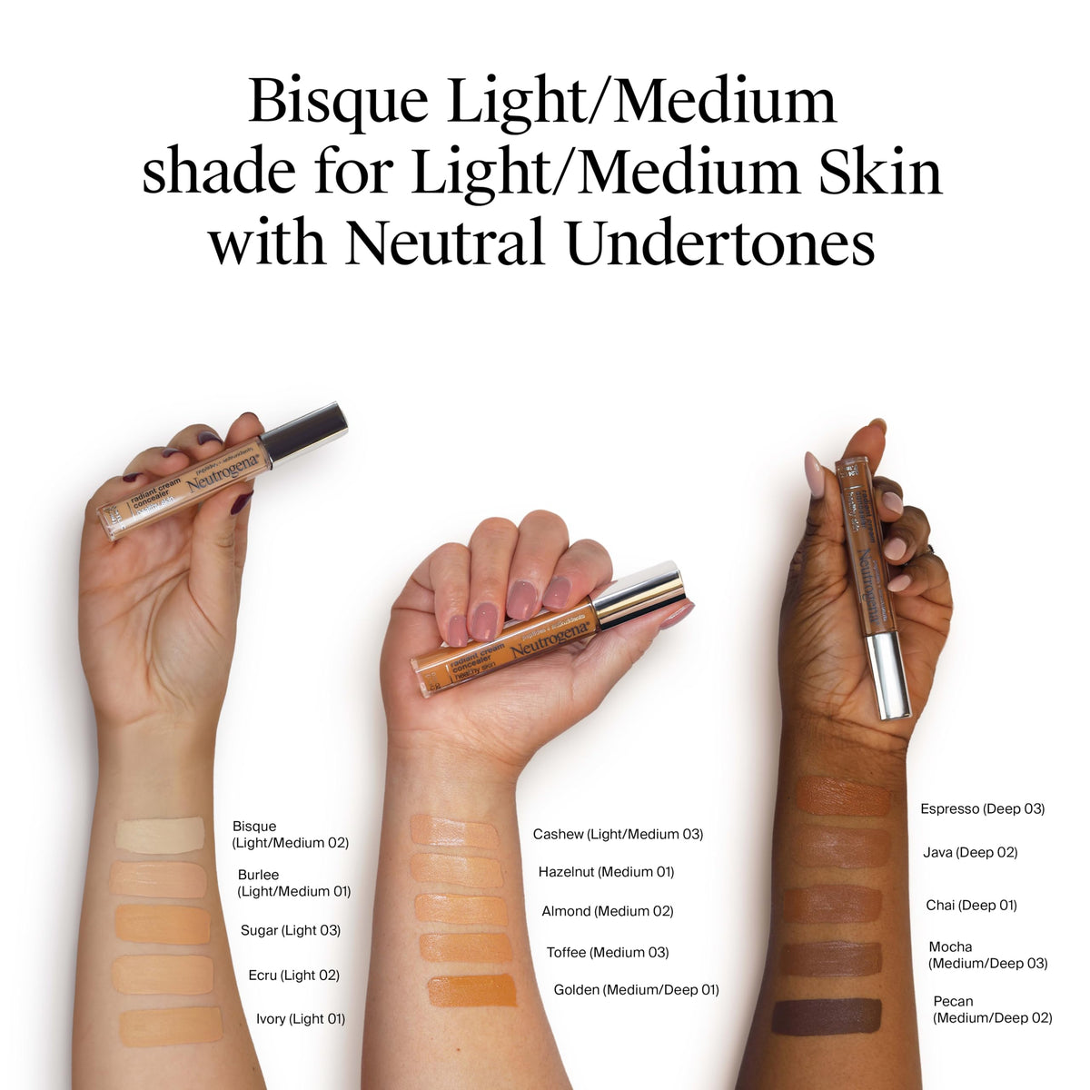Neutrogena product label close-up highlighting key skin-friendly ingredients