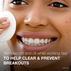 Neutrogena close-up textured pad surface for gentle exfoliation benefit