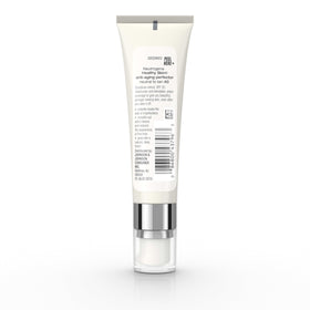 Neutrogena ingredient panel close-up showing retinol and SPF benefits