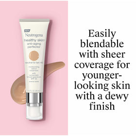 Neutrogena close-up of creamy texture highlighting smooth, blendable formula benefits