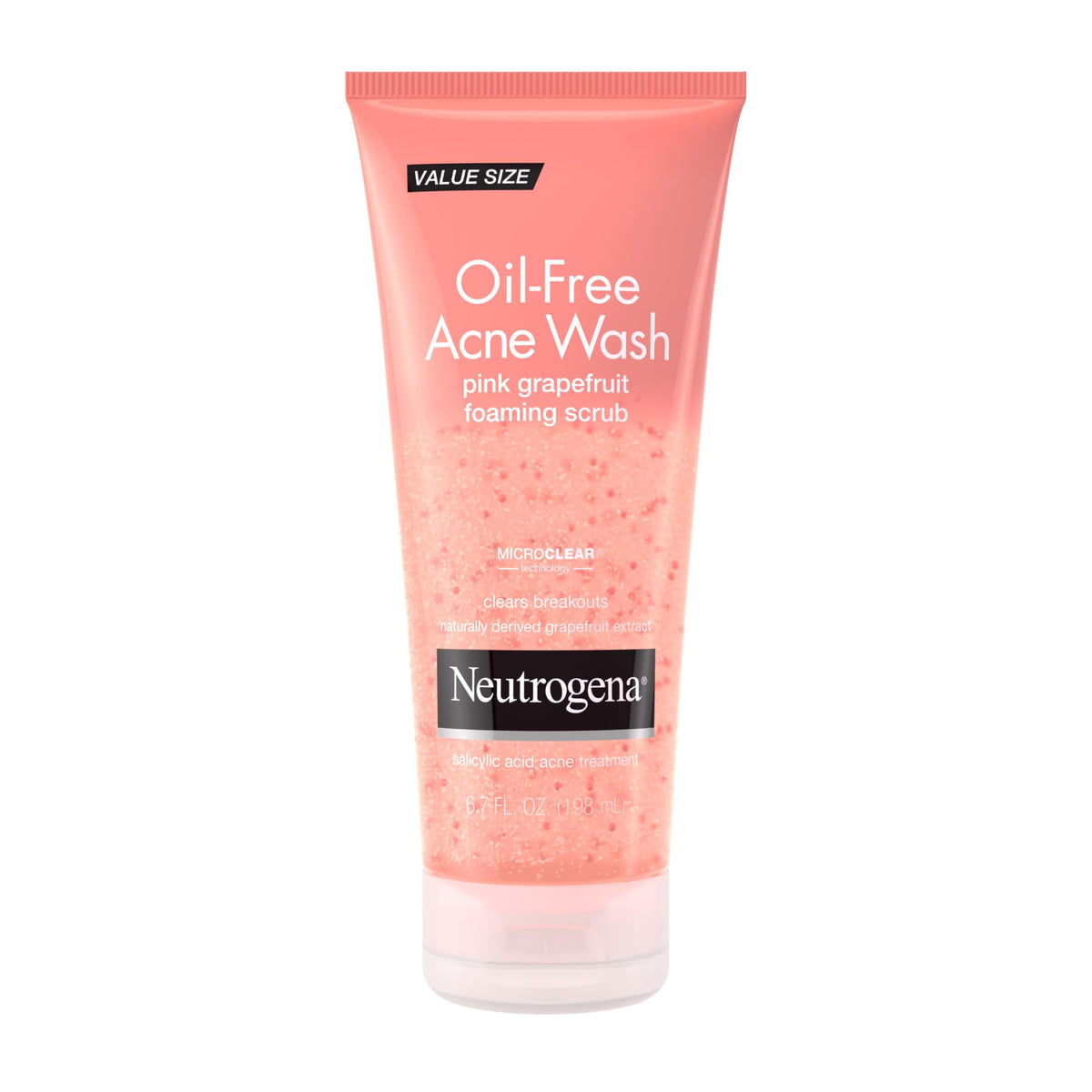 Neutrogena front packaging showing bottle and benefits