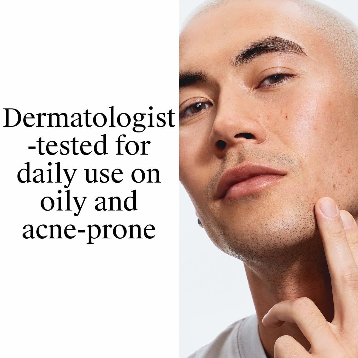 Neutrogena product label close-up highlighting dermatologist-tested benefit
