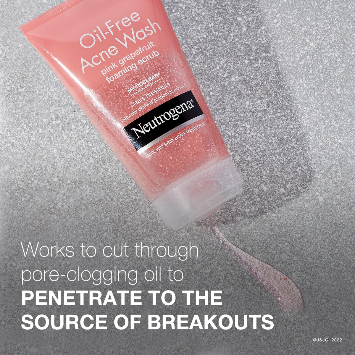 Neutrogena squeeze demonstration showing controlled product amount