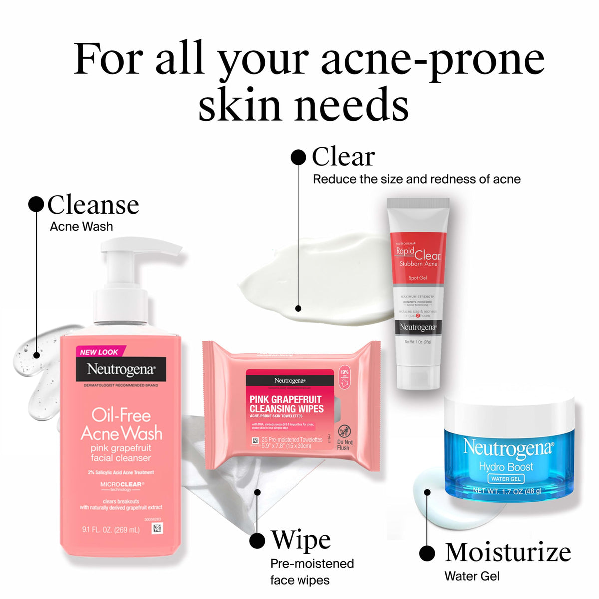 Neutrogena wipes tucked inside a travel bag for on-the-go convenience