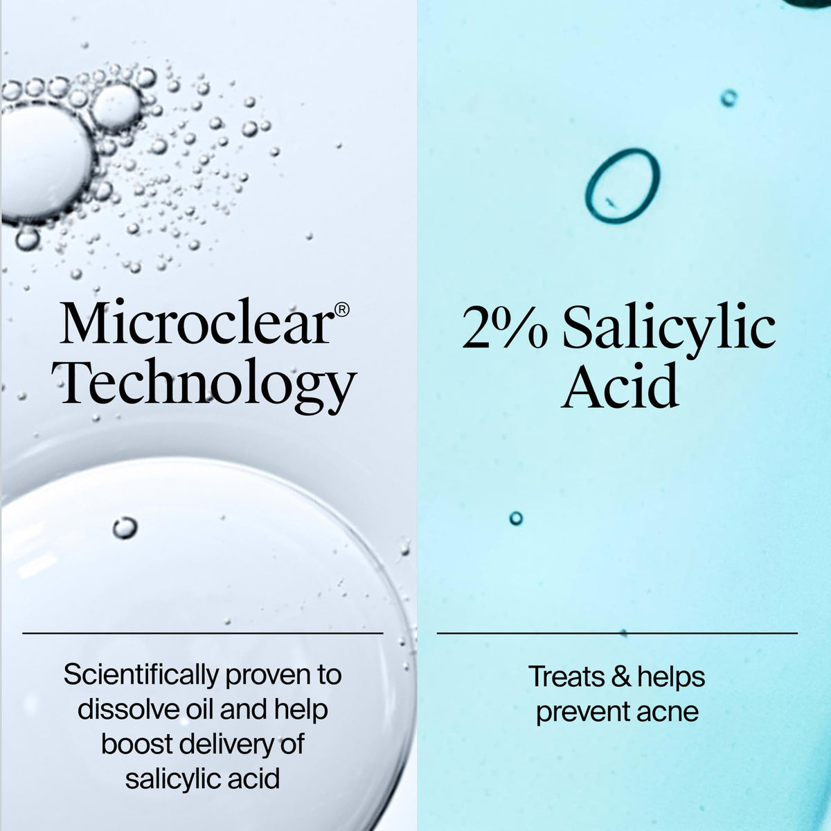 Neutrogena illustration of pores being cleansed to demonstrate deep cleaning