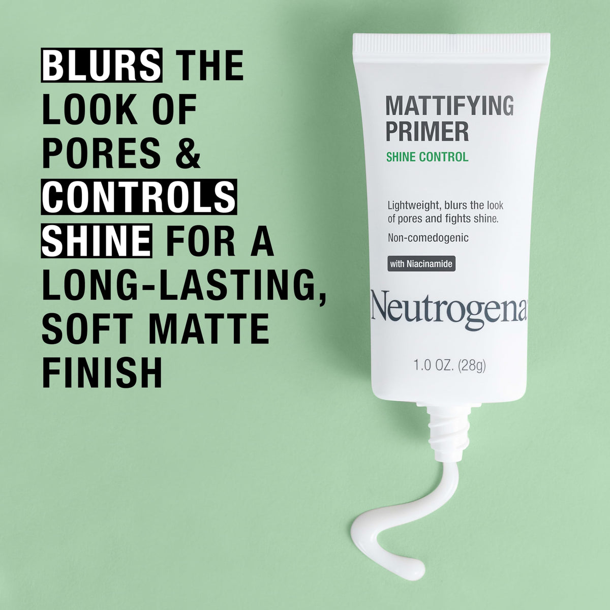 Neutrogena primer texture close-up showing lightweight spreadability