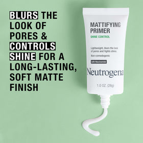 Neutrogena primer texture close-up showing lightweight spreadability