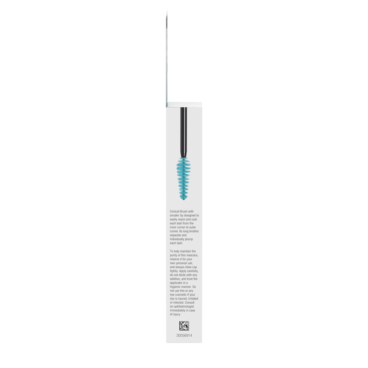 Neutrogena tube held in hand for scale, compact waterproof mascara for travel