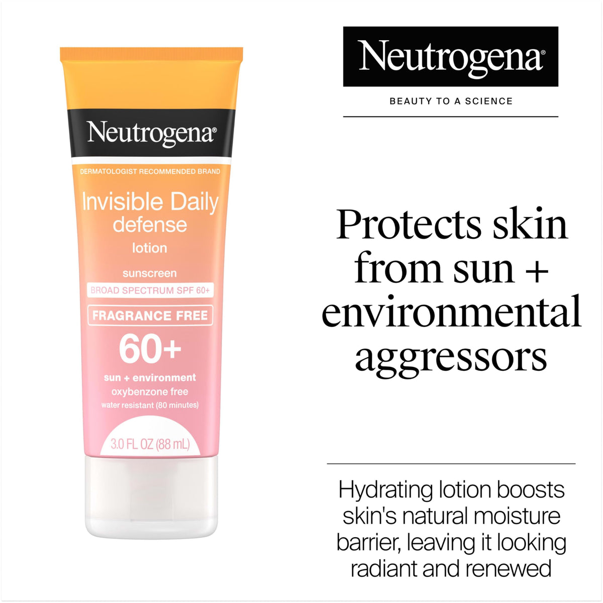 Neutrogena tube cap and nozzle detail for easy application benefit